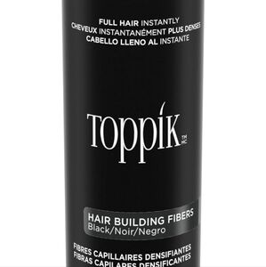 Toppik Hair Building Fibers, Black, 27.5g | Fill In Fine or Thinning Hair
